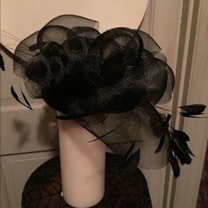 Chic Black Mesh Fascinator Hat